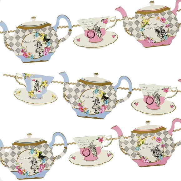 Vintage Tea Party Garland Wonderland - Picture 1 of 7